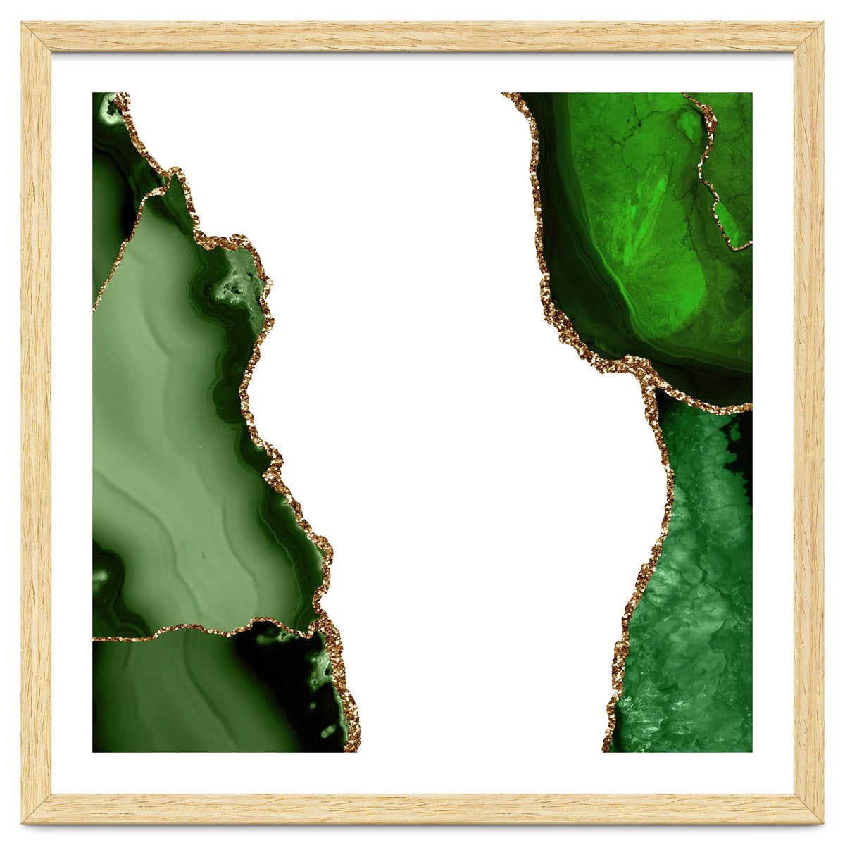 Green & Gold Agate Texture 21