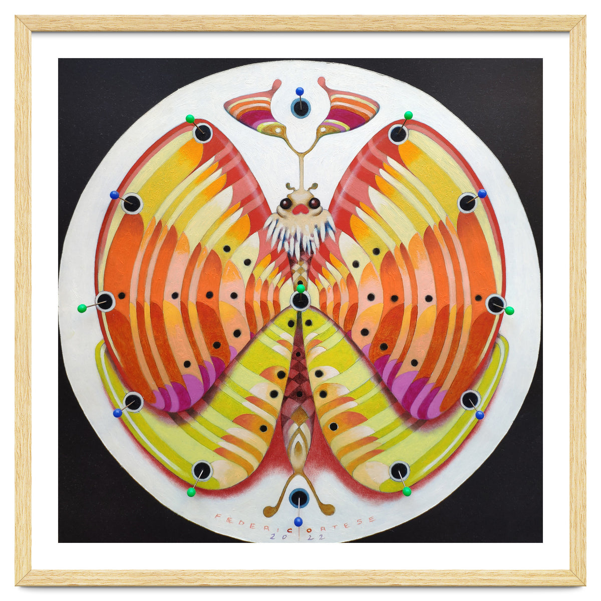 Clock butterfly