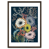 Springtime daisies dark blue thumbnail