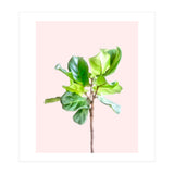 Intimate Energy, Blush Pastel Botanical Plant Minimal Painting, Pink Green Nature (Print Only) thumbnail