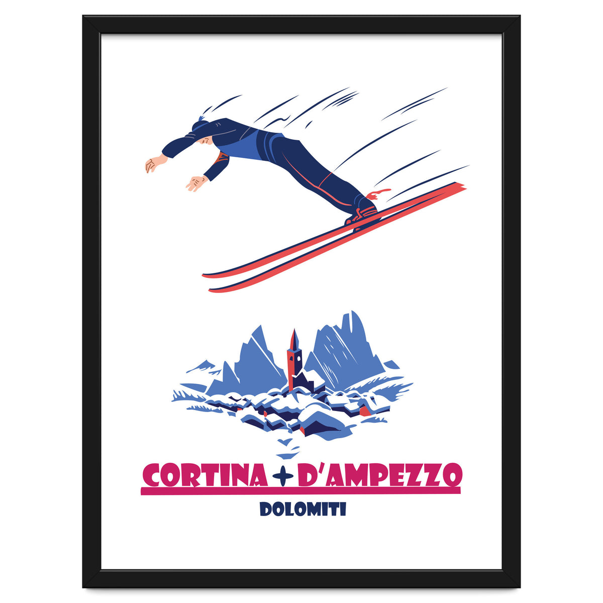 Ski Jump At Cortina Di Ampezzo