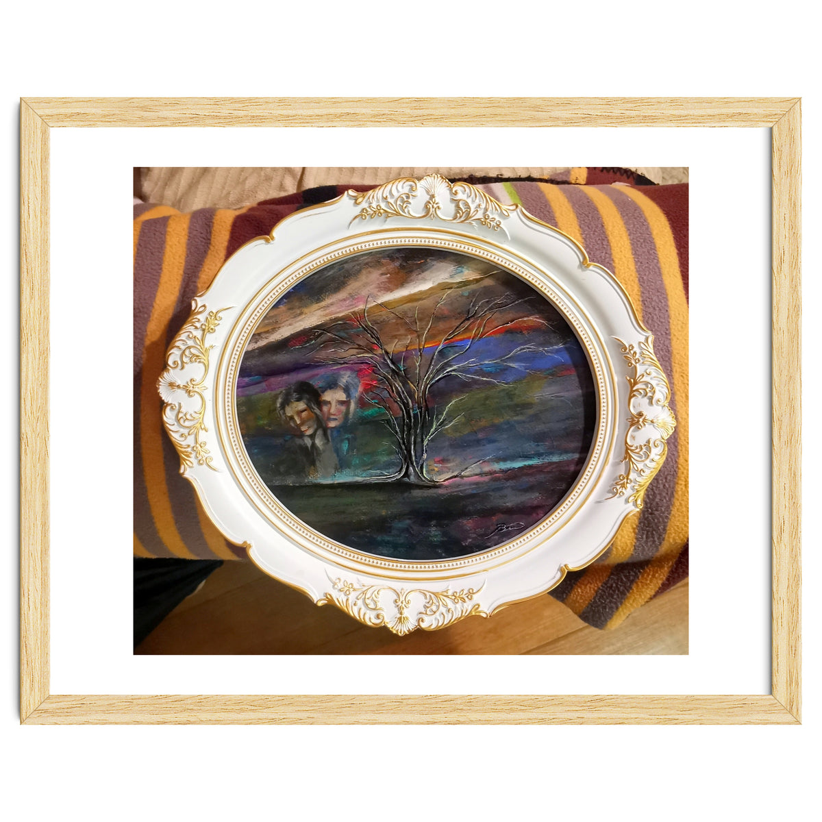 Memory 26x29.cm.acrylic. With Frame 33x38.cm.