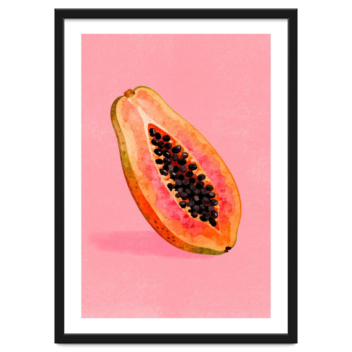 Papaya fruit illustration