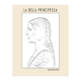 La Bella Principessa – Leonardo Da Vinci Ascii Art (Print Only) thumbnail