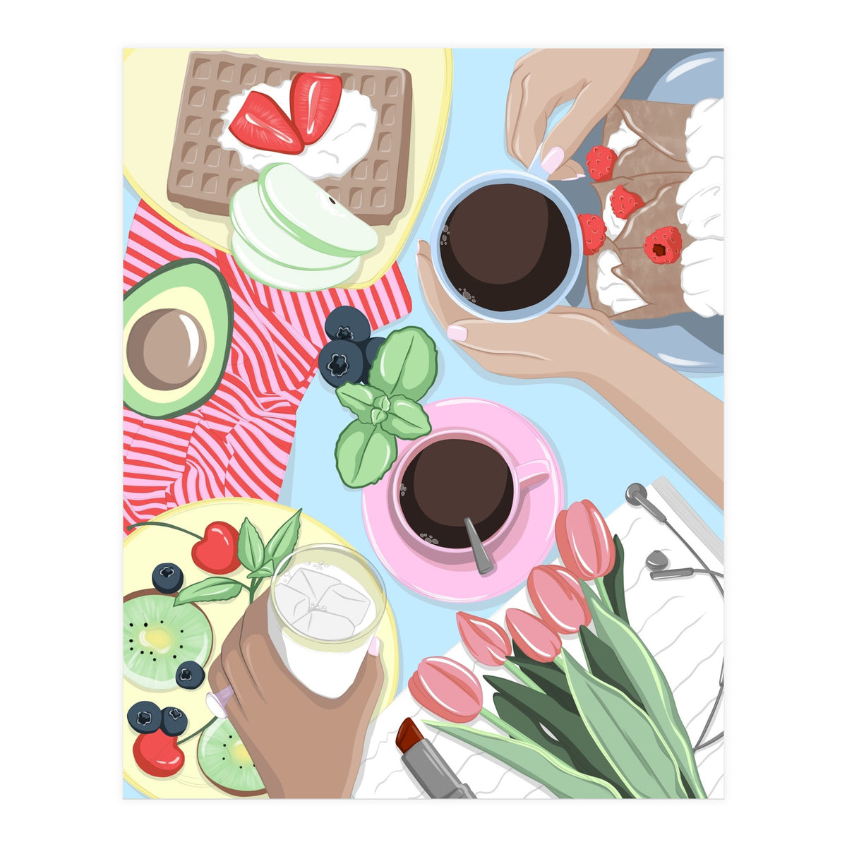 Girl Dinner Table (Print Only)
