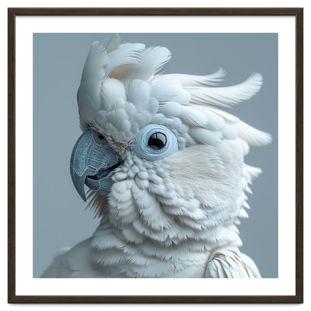White Cockatoo Bird Portrait Close Up