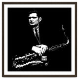 Zoot Sims American Jazz Saxophonist in Grayscale thumbnail