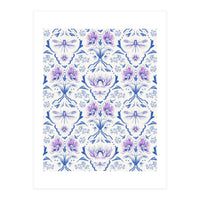 Bohemian Garden Blue Pattern (Print Only)