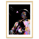 John Lee Hooker American Blues Guitarist Colorful Art thumbnail