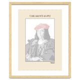 Young Man with an Apple (1505) – Raphael (ascii art) thumbnail