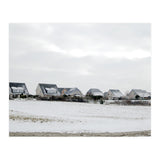 Snow covered houses on the hill (Print Only) thumbnail