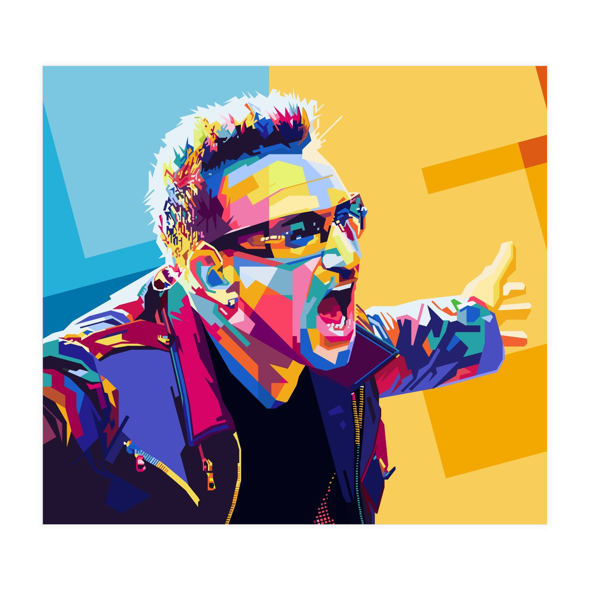 Bono Style WPAP (Print Only)