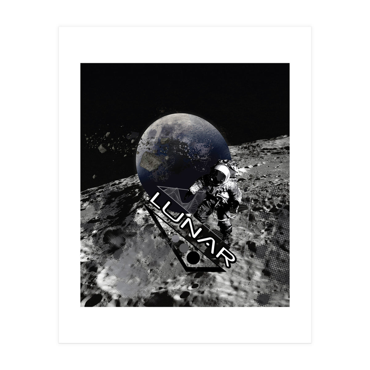 Lunar Moon Planet Astronaut (Print Only)