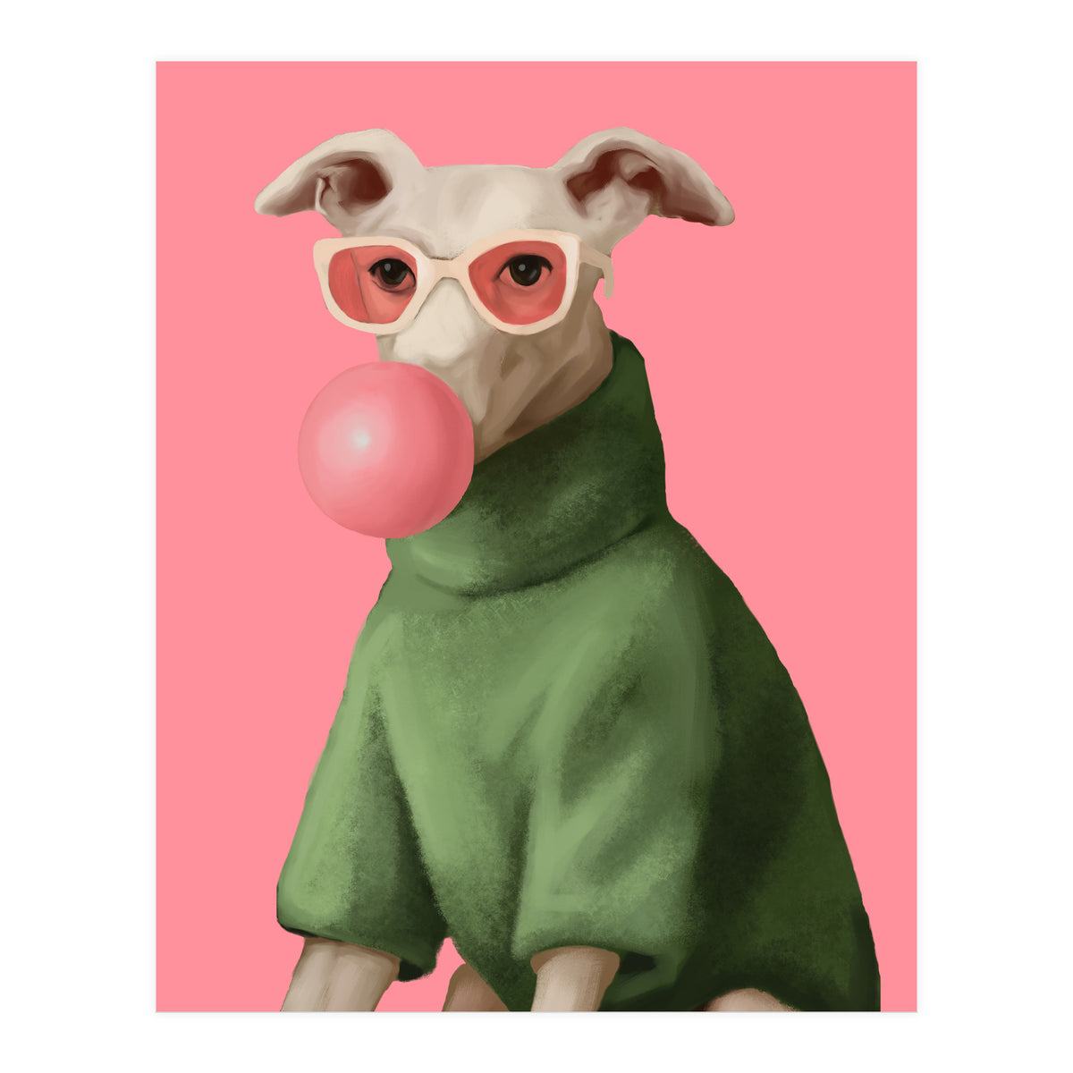 Bubblegum Pup (Print Only)
