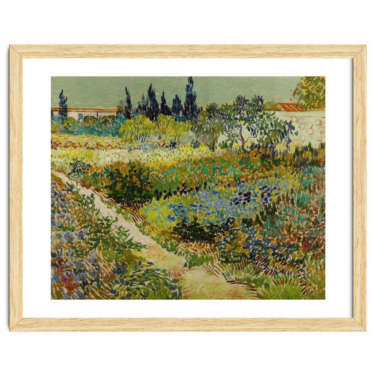Vincent van Gogh – Garden at Arles | Vibrant Post-Impressionist Wall Art