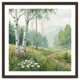 Birch Grove Serenity: A Meadow Wildflower Path thumbnail
