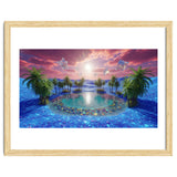 Oasis of Dreams: Surreal Tropical Landscape thumbnail