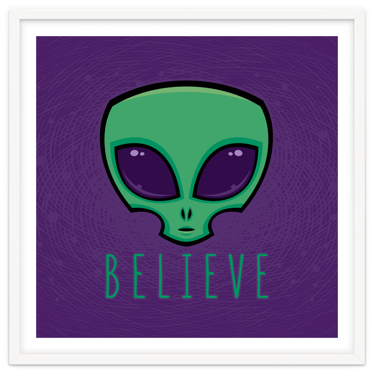 Believe Alien Head