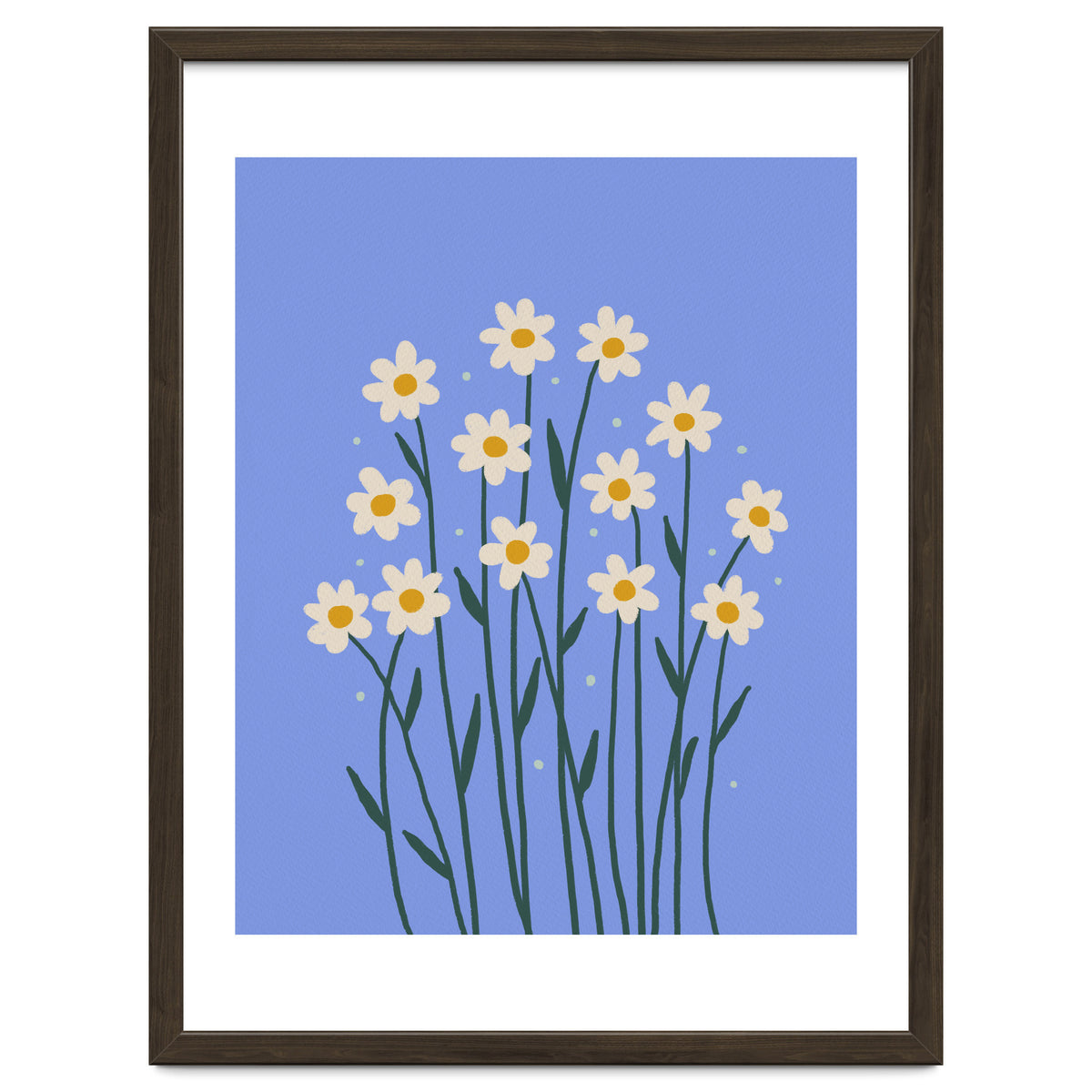 Simple Daisies - periwinkle