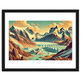 Vintage Argentina, Patagonia Glaciers Poster thumbnail