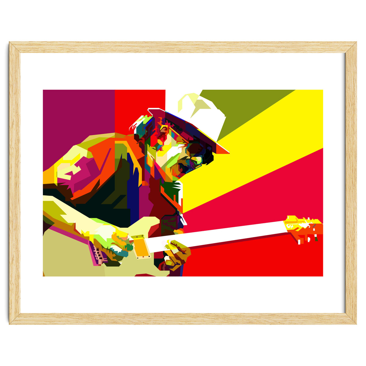 Carlos Santana Latin Guitarist Pop Art Wpap