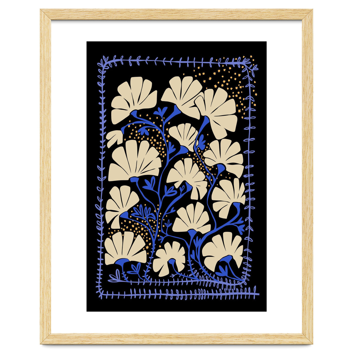 Klimts blooming  black