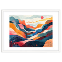 Abstract Mountain Landscape Art