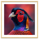 Close Up Pheasant Bird Head Detailed Feathers thumbnail