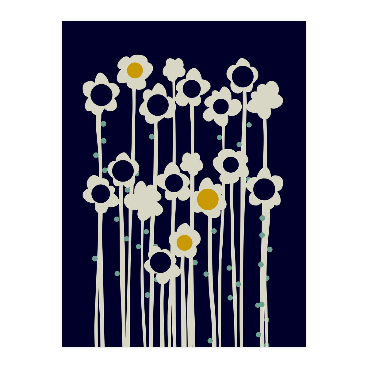 expectant iteration winter sun flowers (Print Only)