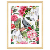 Vintage Cockatoo in Flower Jungle thumbnail