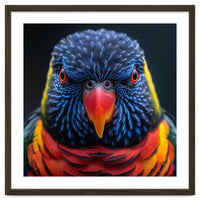 Close Up Of A Colorful Rainbow Lorikeet Bird