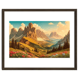 Vintage Dolomites Poster, Italy thumbnail