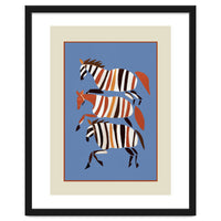 Striped Running Horses