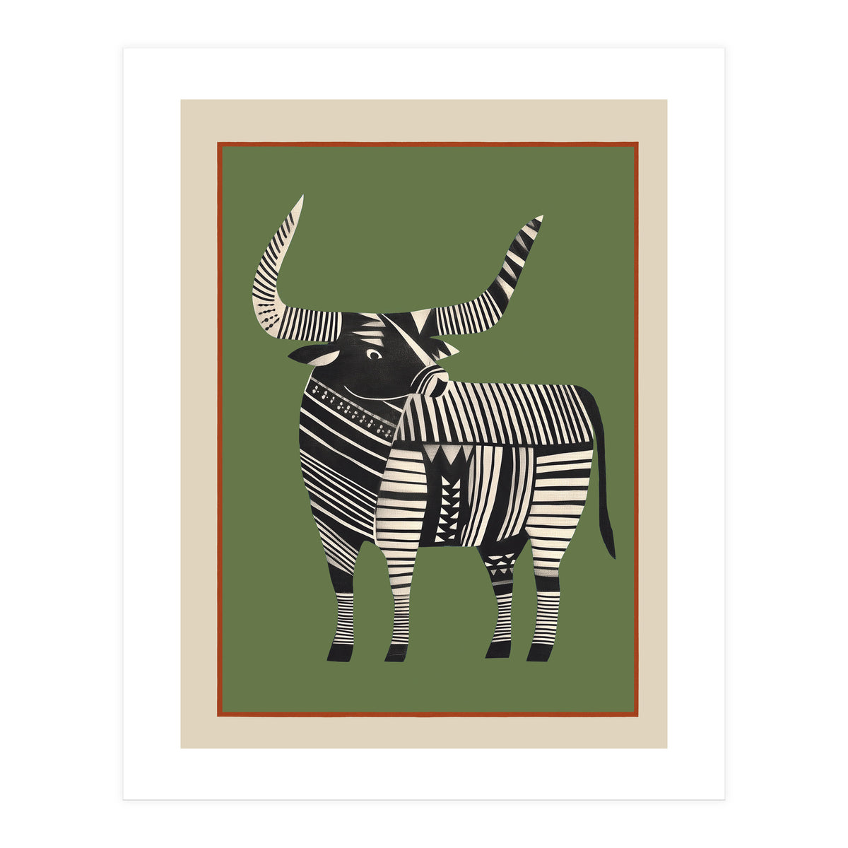 Striped Bull (Print Only)