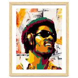 Stevie Wonder Colorful Abstract Retro Art thumbnail