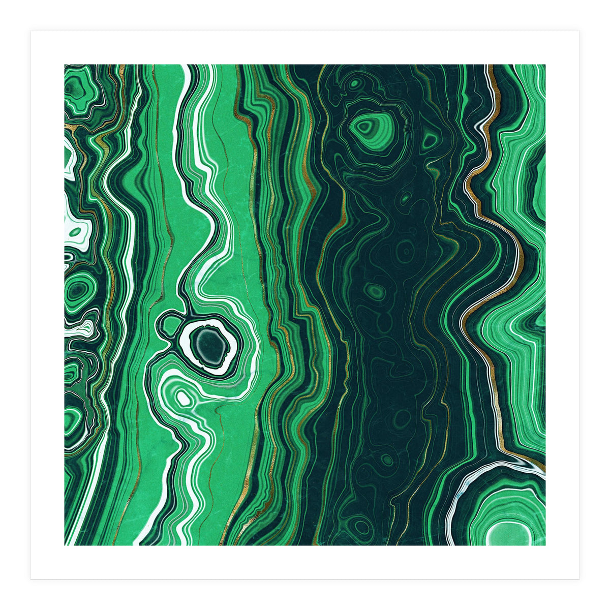 Malachite Texture 07 (Print Only)