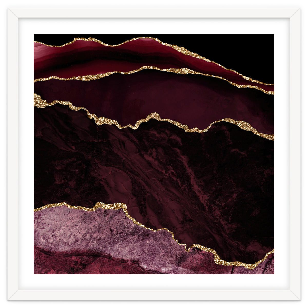 Burgundy & Gold Agate Texture 02