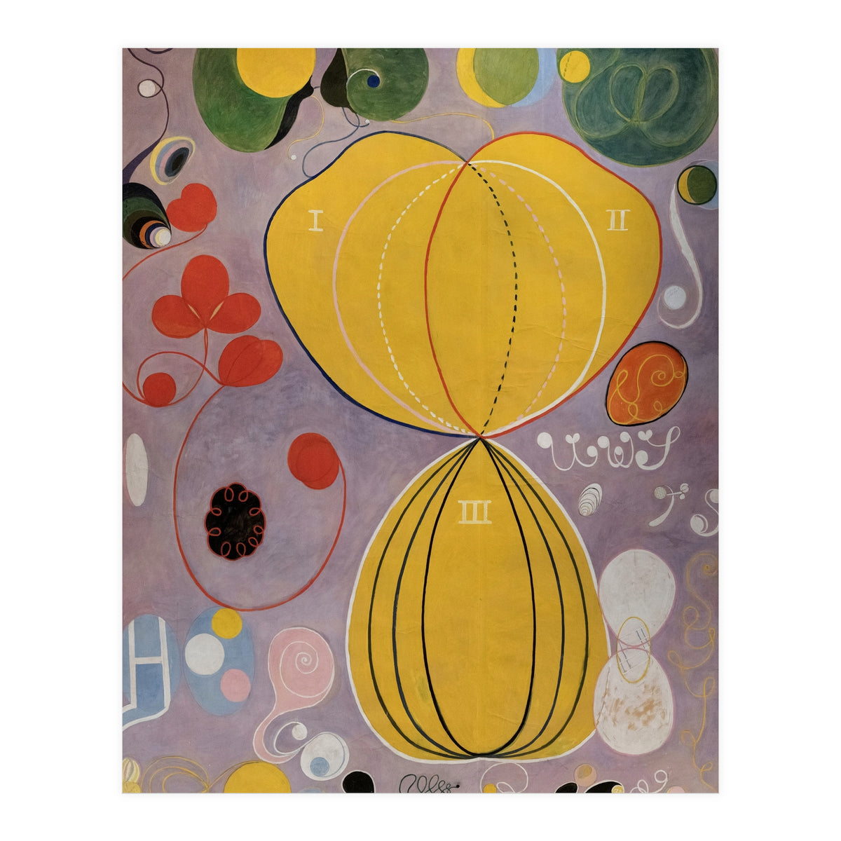 Hilma af Klint - The Ten Largest No 5 Adulthood Abstract Spiritual Art (Print Only)