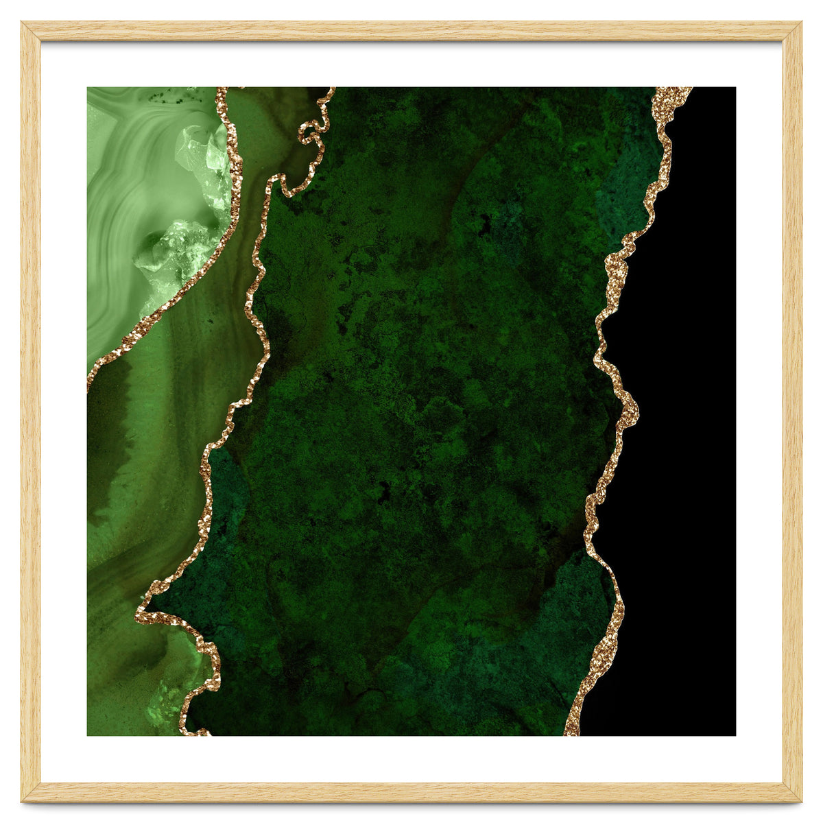 Green & Gold Agate Texture 15