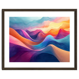 Vibrant Abstract Flowing Peaks Art thumbnail
