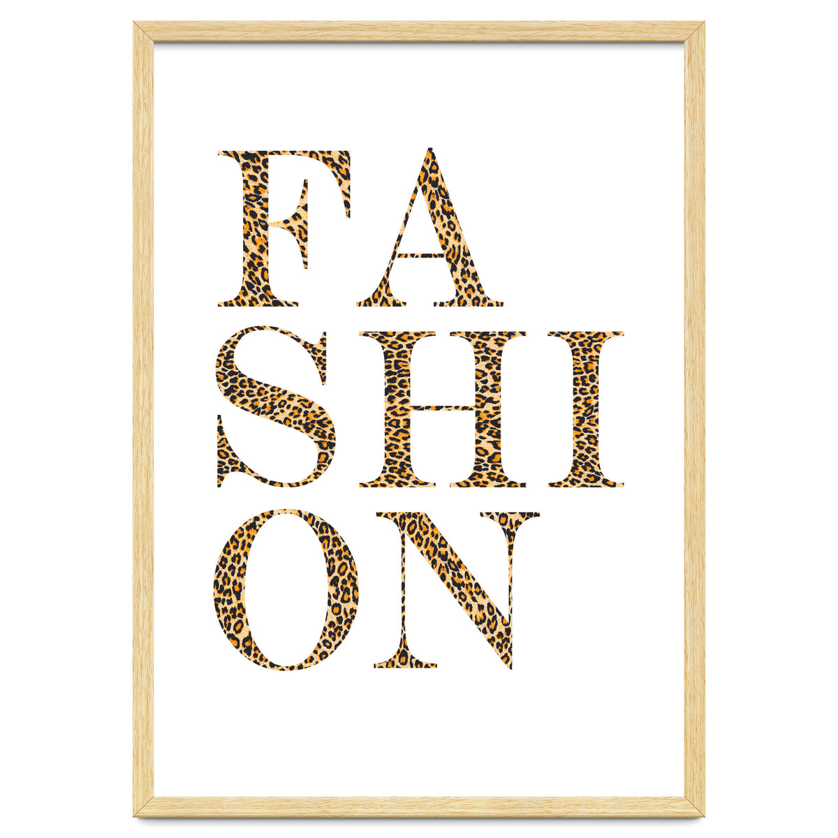 Fashion, Leopard Print Letters, Modern Chic decor