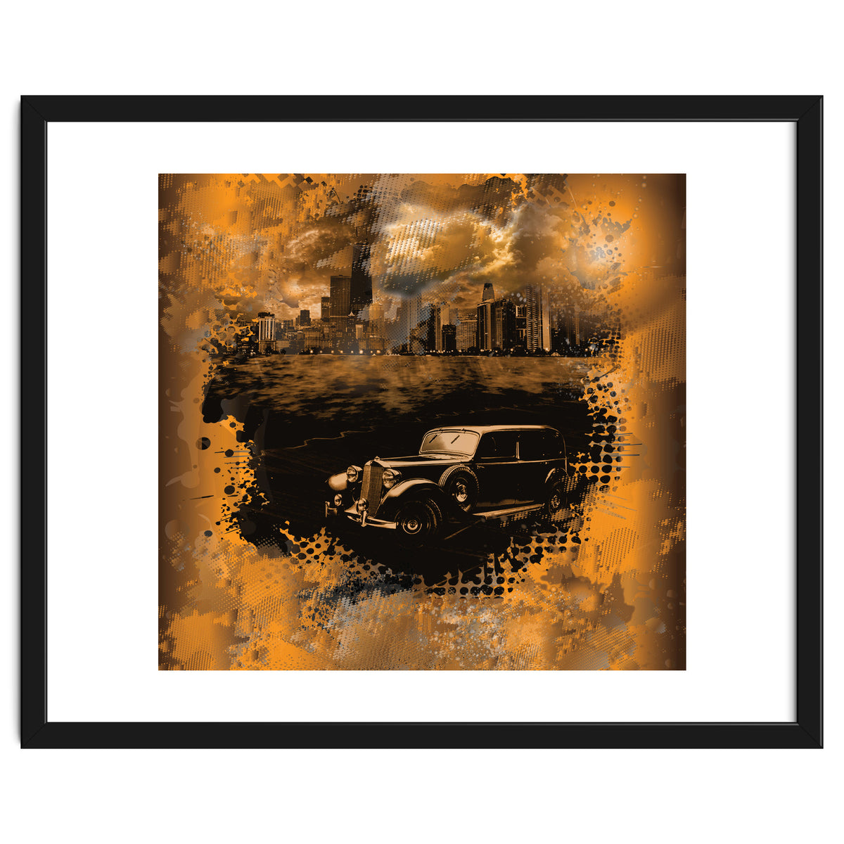 Chicago Waterfront Monochrome