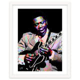 BB King. American Blues Guitarist in Colorful Art thumbnail