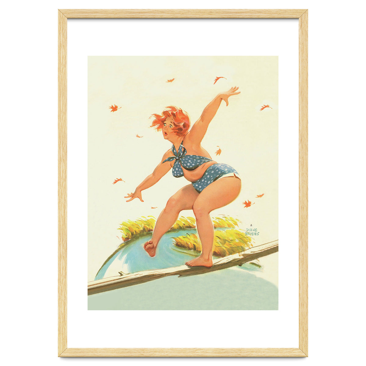 Sudden Wind On A Wooden Beam