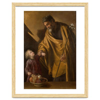Sebastián Martínez / 'Saint Joseph with the Christ Child'. Ca. 1650. Oil on canvas.