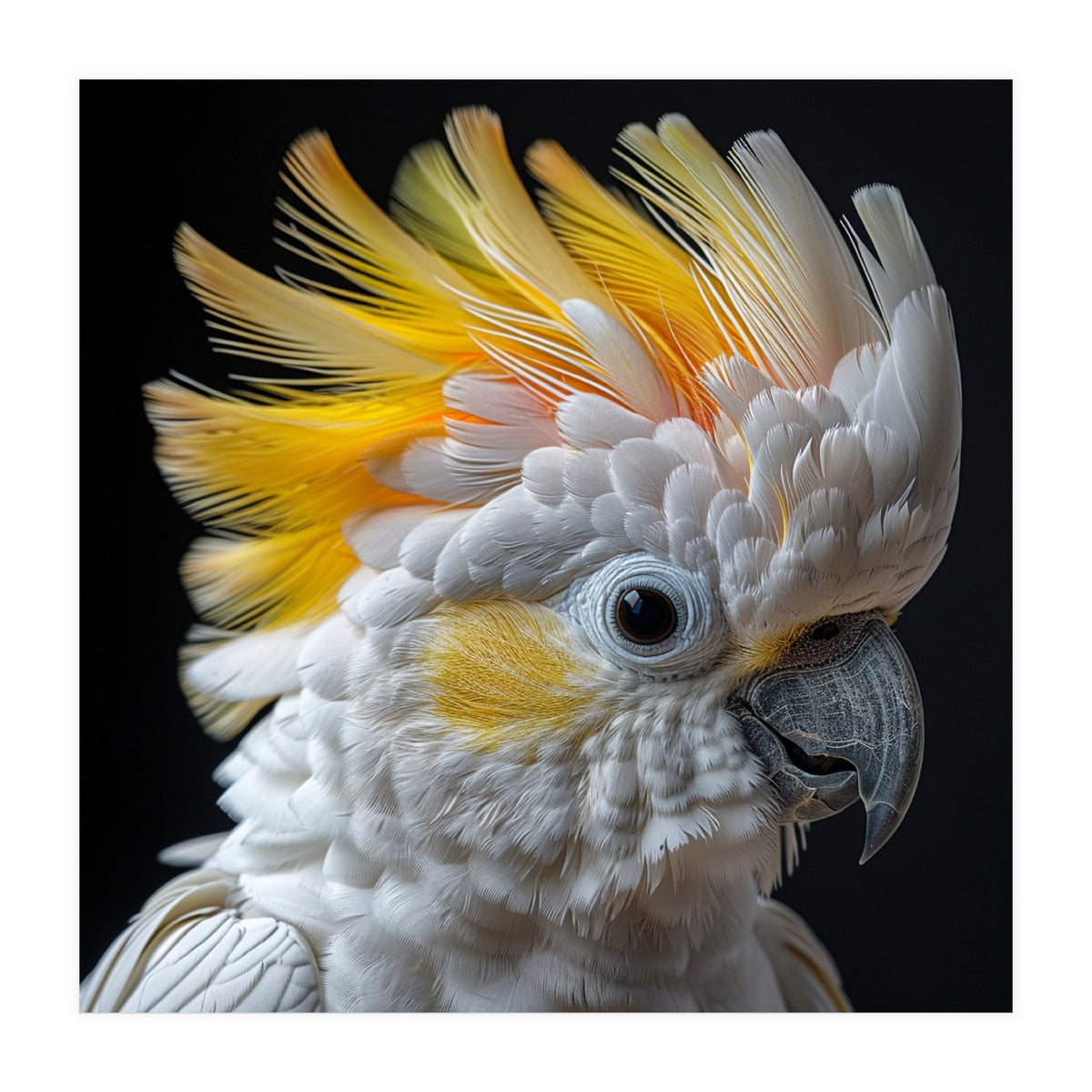 Close Up Of A Cockatoo With Yellow Crest (Print Only)