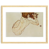 Kauernder Rueckenakt - Crouching nude,back view,1917. Gouache and pencil, 29,5 x 45 cm. thumbnail