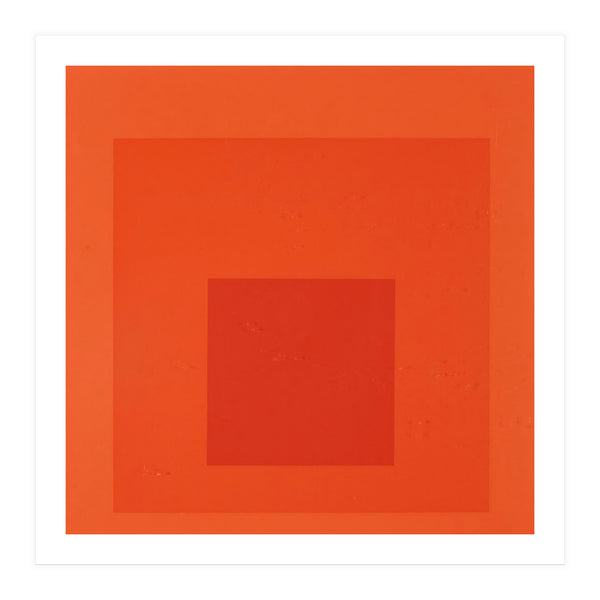 JOSEF ALBERS - HOMAGE TO THE SQUARE RED  (Print Only)