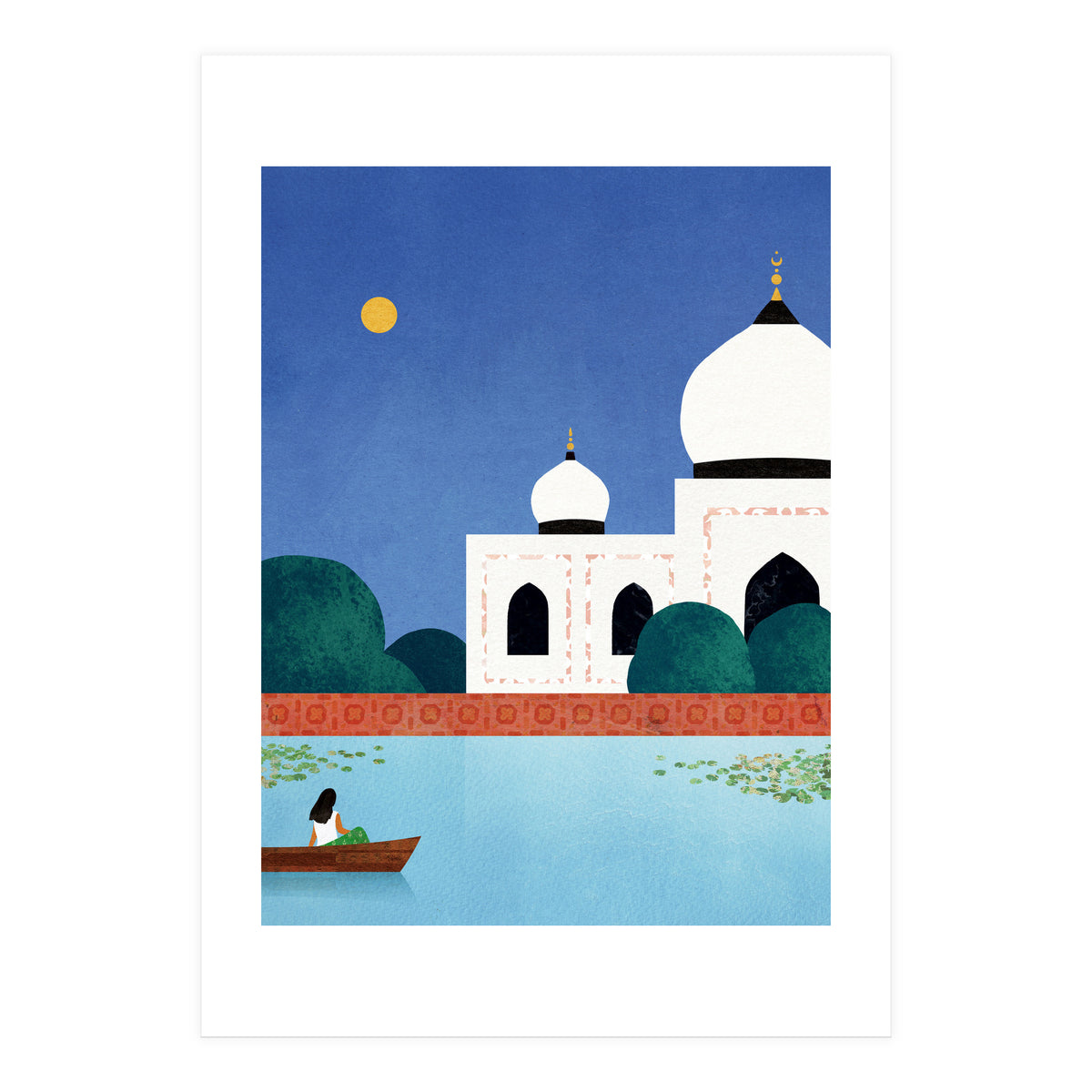 Taj Mahal Boat Ride (Print Only)