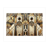 Art Deco Gold Geometric Pattern (Print Only) thumbnail
